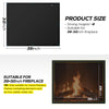 FLASLD Magnetic Fireplace Blanket for Heat Loss, Indoor Fireplace Covers Keep Drafts Out Stops Heat Loss, Fireplace Draft Stopper with Built-in Magnet for Iron Fireplace Frame