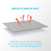 FLASLD Aluminized Heat Shield Thermal Barrier Adhesive Backed Heat Sleeve Up To 2000 Degrees Fahrenheit
